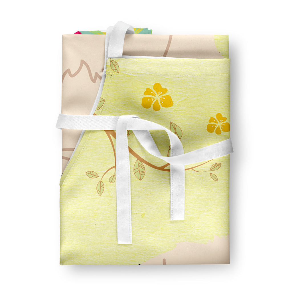 Easter Eggs Lowchen Apron Cooking Kitchen Server Baking Crafts Gardening for Adult Women Men, Unisex, Large, Multicolor