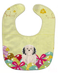 Easter Eggs Lowchen Baby Bib Easy-Clean Baby Bib Baby Feeding Accessory Baby Mealtime Essential, 10 x 13, Multicolor