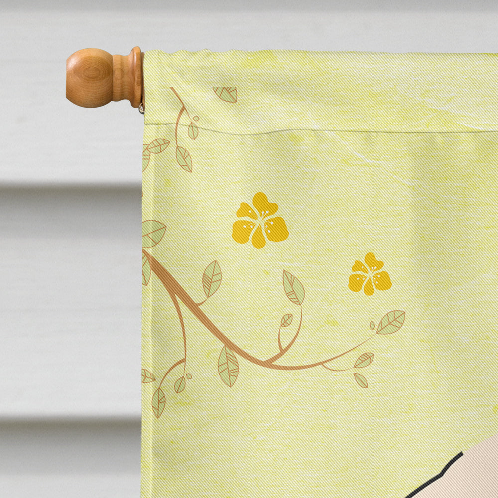 Easter Eggs Lowchen House Flag 28x40 Porch Sleeve Pole Decorative Outside Yard Banner Artwork Wall Hanging, Polyester