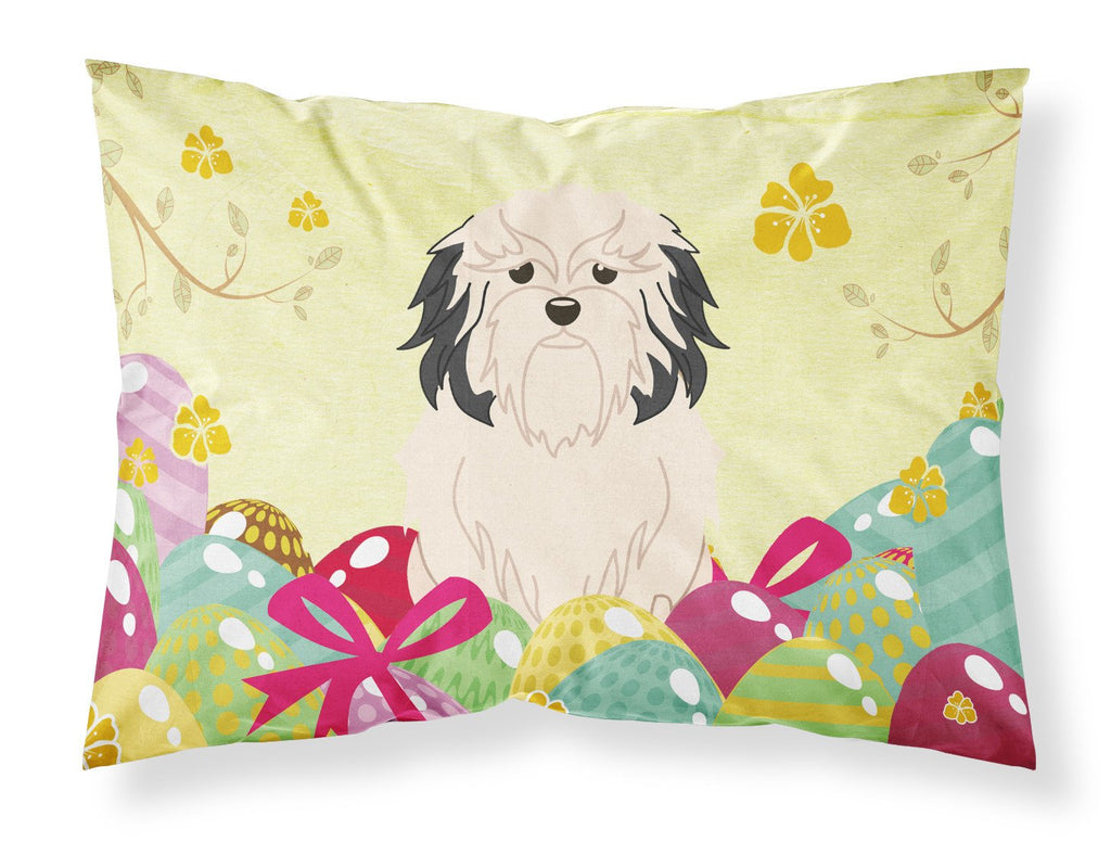 Easter Eggs Lowchen Standard Pillowcase Lightweight Super Soft Easy Care Decorative Artwork Pillowcase, Standard