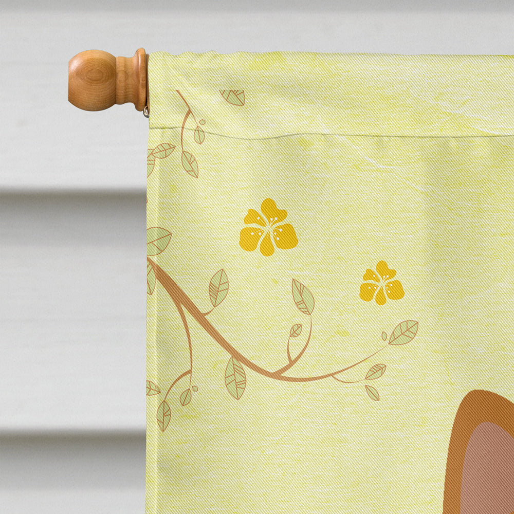 Easter Eggs Norwich Terrier House Flag 28x40 Porch Sleeve Pole Decorative Outside Yard Banner Artwork Wall Hanging, Polyester