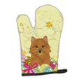 Easter Eggs Norwich Terrier Oven Mitt Heat Resistant Thick Oven Mitt for Hot Pans and Oven, Kitchen Mitt Protect Hands, Cooking Baking Glove
