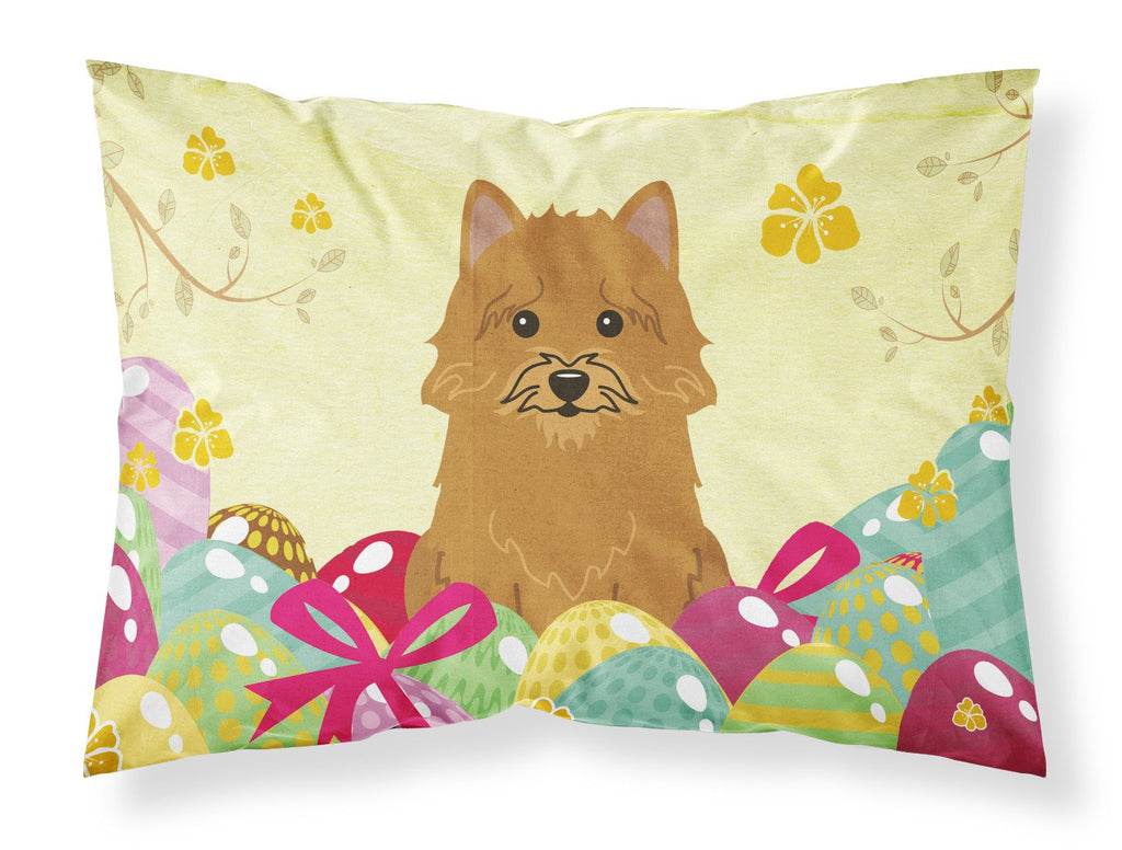 Easter Eggs Norwich Terrier Standard Pillowcase Lightweight Super Soft Easy Care Decorative Artwork Pillowcase, Standard
