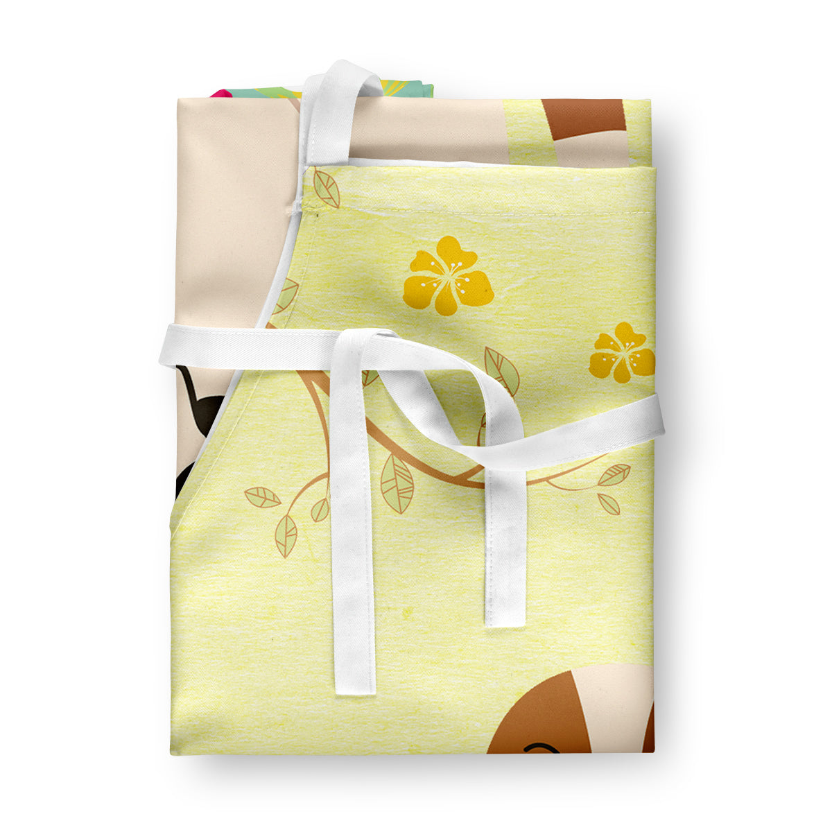 Easter Eggs Basset Hound Apron Cooking Kitchen Server Baking Crafts Gardening for Adult Women Men, Unisex, Large, Multicolor