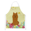 Easter Eggs Karelian Bear Dog Apron Cooking Kitchen Server Baking Crafts Gardening for Adult Women Men, Unisex, Large, Multicolor