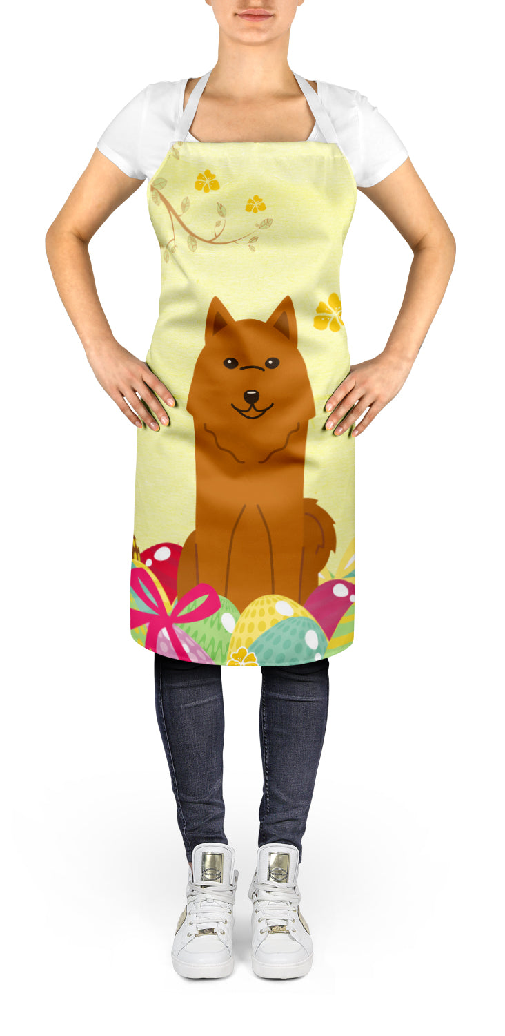 Easter Eggs Karelian Bear Dog Apron Cooking Kitchen Server Baking Crafts Gardening for Adult Women Men, Unisex, Large, Multicolor
