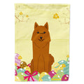 Easter Eggs Karelian Bear Dog House Flag 28x40 Porch Sleeve Pole Decorative Outside Yard Banner Artwork Wall Hanging, Polyester