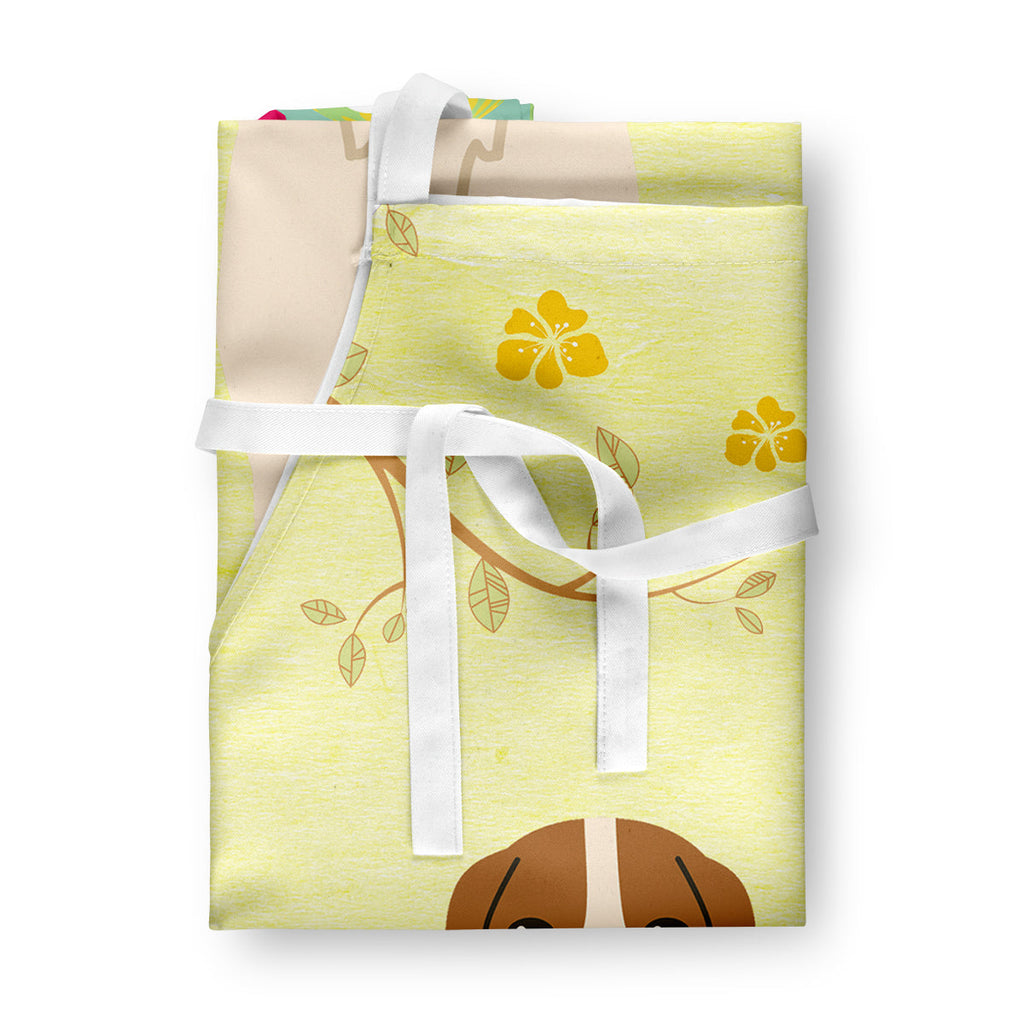 Easter Eggs Borzoi Apron Cooking Kitchen Server Baking Crafts Gardening for Adult Women Men, Unisex, Large, Multicolor
