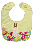 Easter Eggs Borzoi Baby Bib Easy-Clean Baby Bib Baby Feeding Accessory Baby Mealtime Essential, 10 x 13, Multicolor