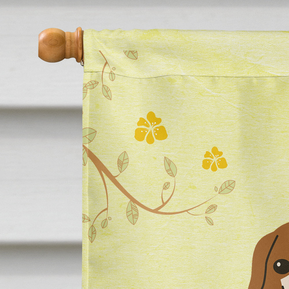 Easter Eggs Borzoi House Flag 28x40 Porch Sleeve Pole Decorative Outside Yard Banner Artwork Wall Hanging, Polyester