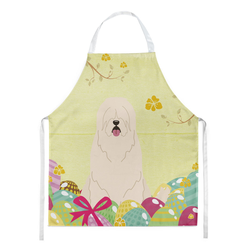 Easter Eggs South Russian Sheepdog Apron Cooking Kitchen Server Baking Crafts Gardening for Adult Women Men, Unisex, Large, Multicolor
