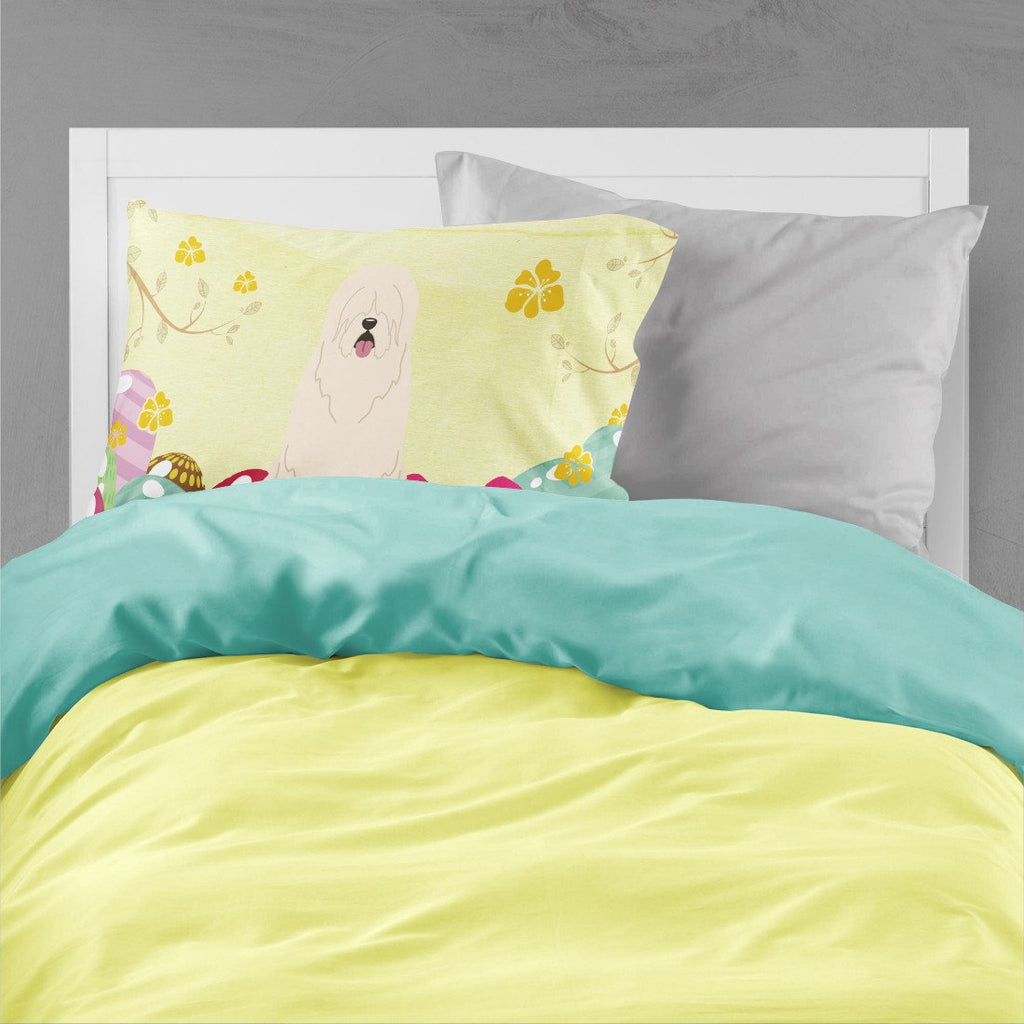 Easter Eggs South Russian Sheepdog Standard Pillowcase Lightweight Super Soft Easy Care Decorative Artwork Pillowcase, Standard