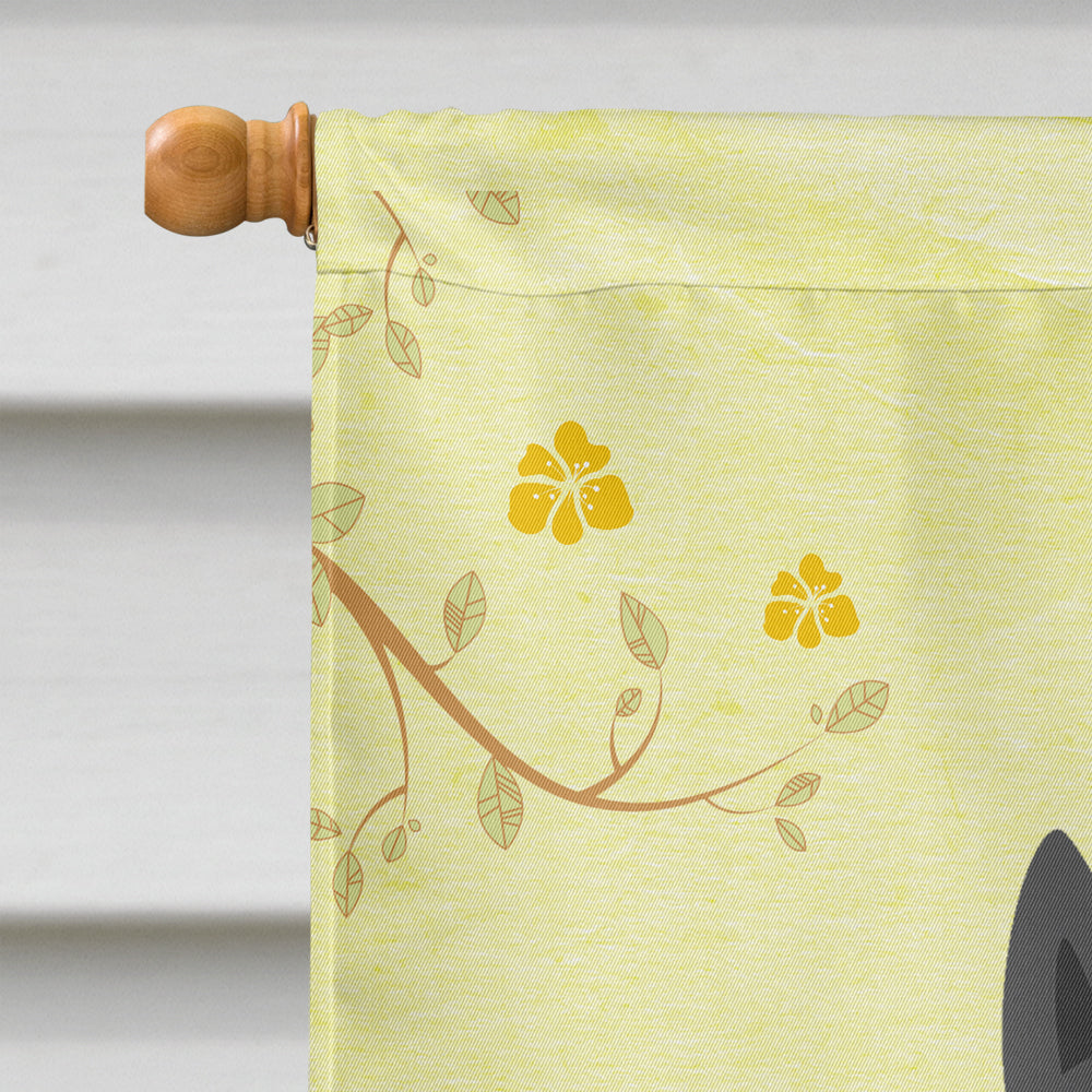 Easter Eggs West Siberian Laika Spitz House Flag 28x40 Porch Sleeve Pole Decorative Outside Yard Banner Artwork Wall Hanging, Polyester