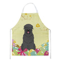 Easter Eggs Black Russian Terrier Apron Cooking Kitchen Server Baking Crafts Gardening for Adult Women Men, Unisex, Large, Multicolor