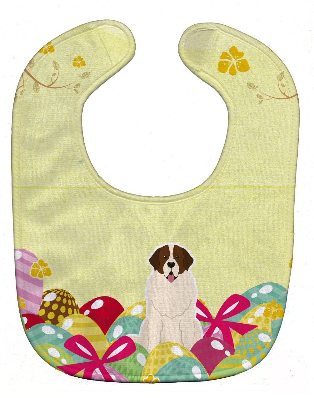Easter Eggs Moscow Watchdog Baby Bib Easy-Clean Baby Bib Baby Feeding Accessory Baby Mealtime Essential, 10 x 13, Multicolor