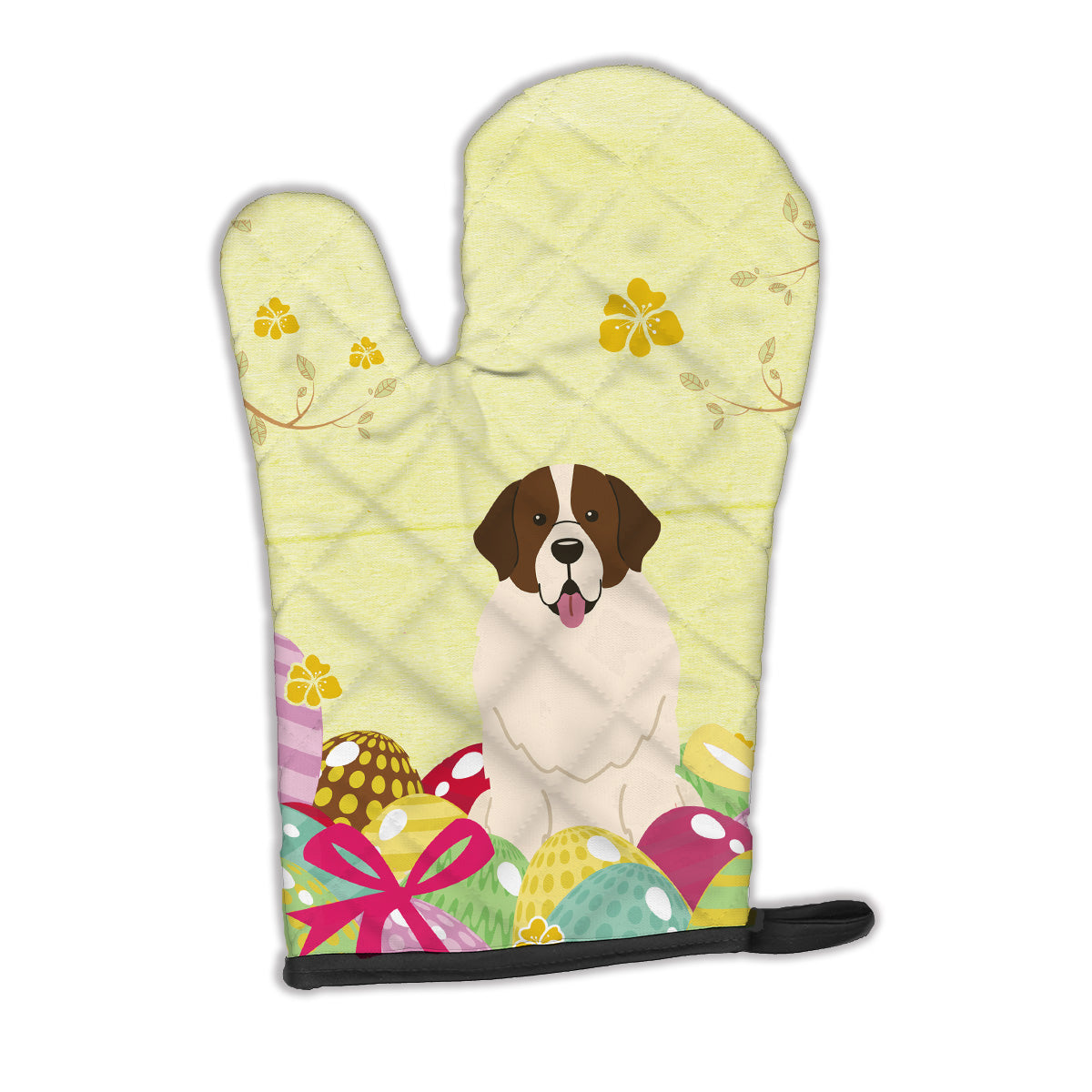 Easter Eggs Moscow Watchdog Oven Mitt Heat Resistant Thick Oven Mitt for Hot Pans and Oven, Kitchen Mitt Protect Hands, Cooking Baking Glove