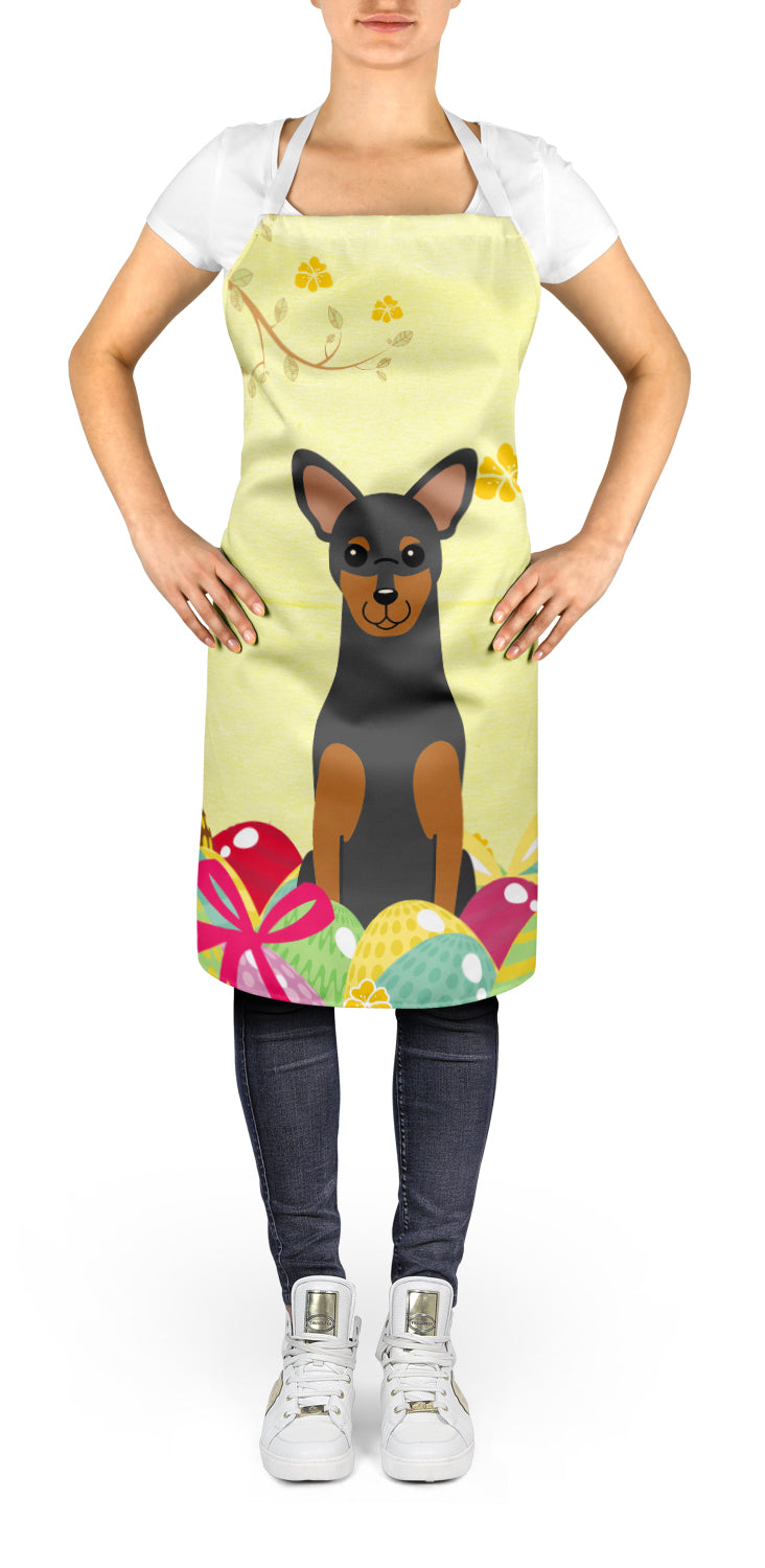 Easter Eggs Manchester Terrier Apron Cooking Kitchen Server Baking Crafts Gardening for Adult Women Men, Unisex, Large, Multicolor