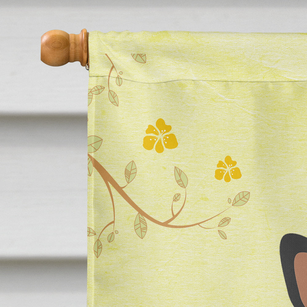 Easter Eggs Manchester Terrier House Flag 28x40 Porch Sleeve Pole Decorative Outside Yard Banner Artwork Wall Hanging, Polyester