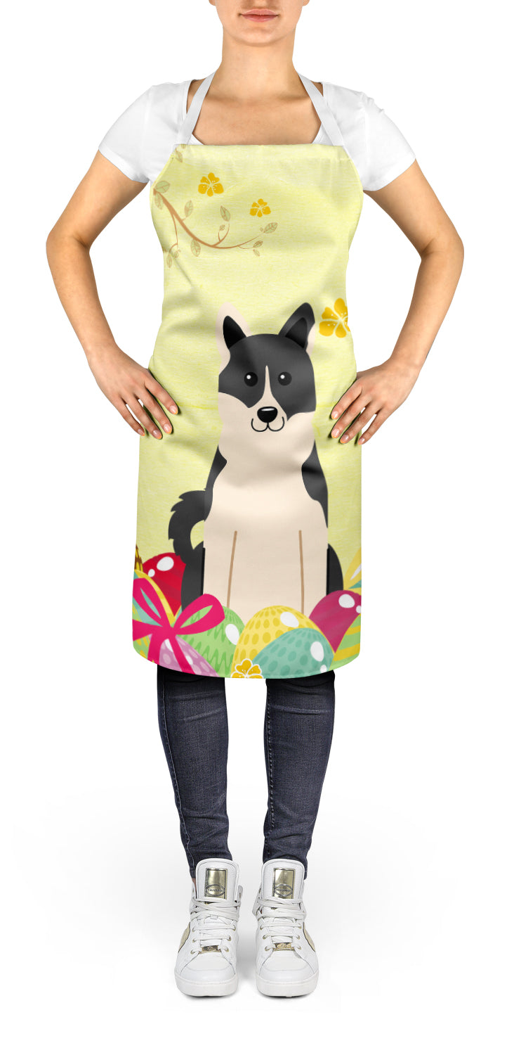 Easter Eggs Russo-European Laika Spitz Apron Cooking Kitchen Server Baking Crafts Gardening for Adult Women Men, Unisex, Large, Multicolor