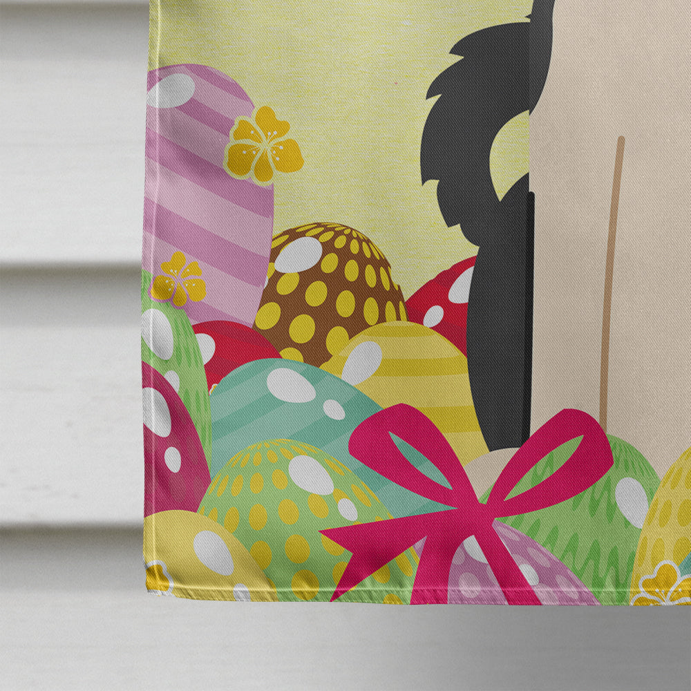 Easter Eggs Russo-European Laika Spitz House Flag 28x40 Porch Sleeve Pole Decorative Outside Yard Banner Artwork Wall Hanging, Polyester