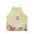 Easter Eggs Samoyed Apron Cooking Kitchen Server Baking Crafts Gardening for Adult Women Men, Unisex, Large, Multicolor