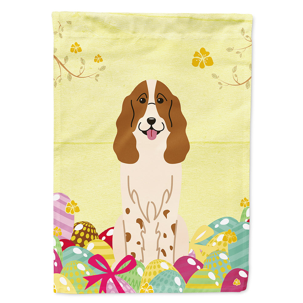 Easter Eggs Russian Spaniel House Flag 28x40 Porch Sleeve Pole Decorative Outside Yard Banner Artwork Wall Hanging, Polyester