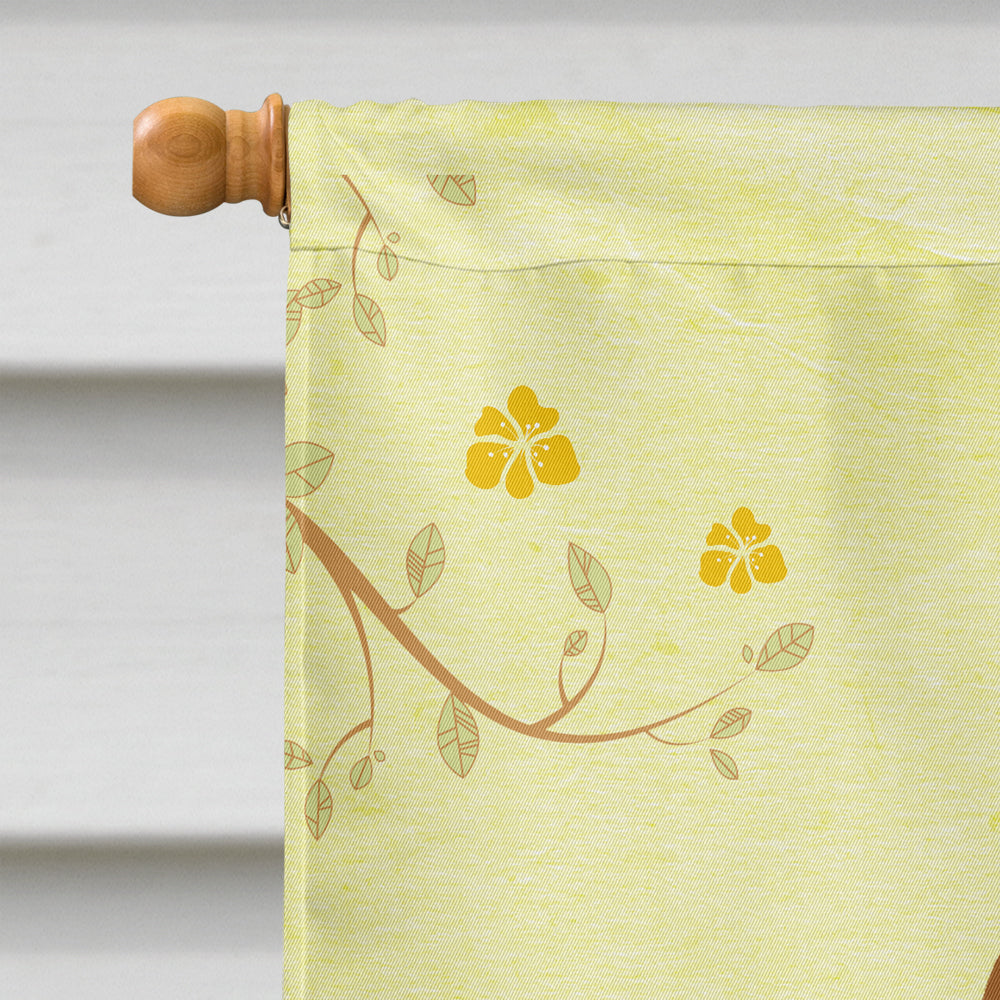 Easter Eggs Russian Spaniel House Flag 28x40 Porch Sleeve Pole Decorative Outside Yard Banner Artwork Wall Hanging, Polyester