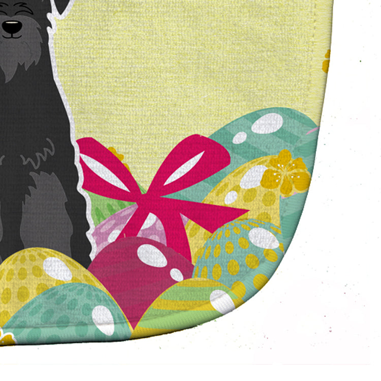 Easter Eggs Standard Schnauzer Black Baby Bib Easy-Clean Baby Bib Baby Feeding Accessory Baby Mealtime Essential, 10 x 13, Multicolor