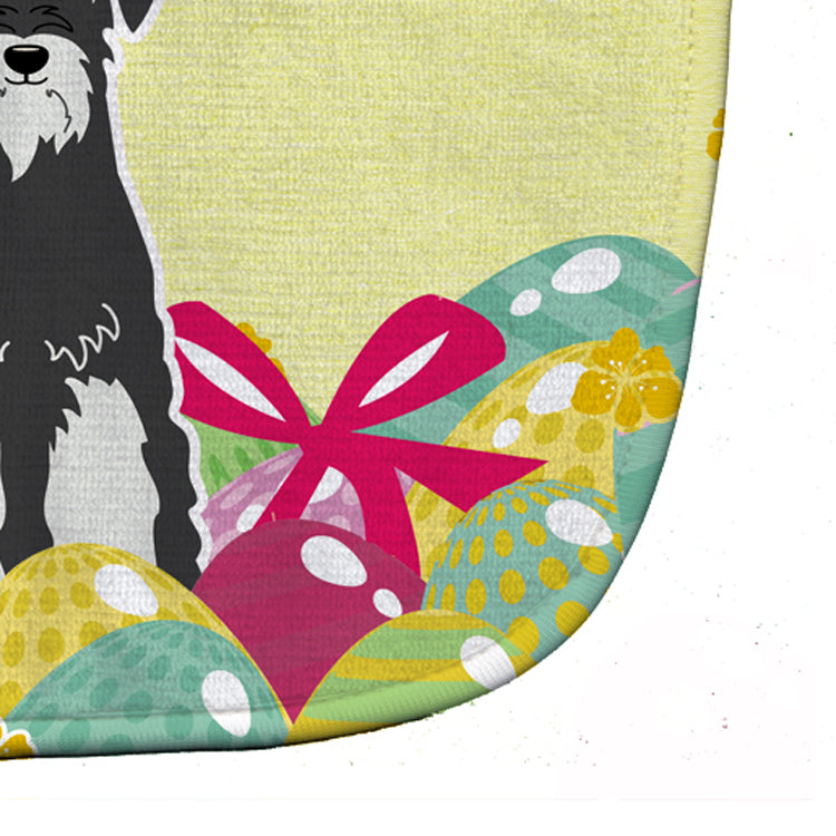 Easter Eggs Standard Schnauzer Salt and Pepper Baby Bib Easy-Clean Baby Bib Baby Feeding Accessory Baby Mealtime Essential, 10 x 13, Multicolor