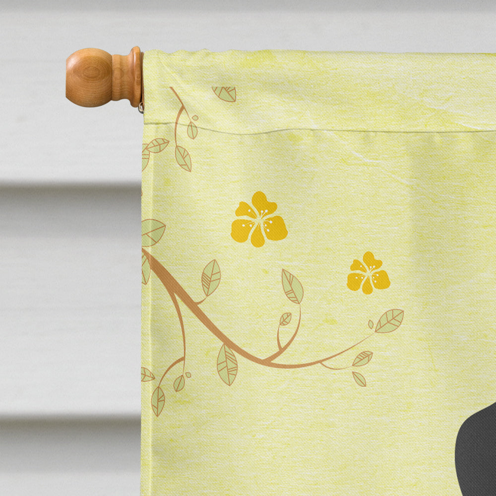 Easter Eggs Standard Schnauzer Salt and Pepper House Flag 28x40 Porch Sleeve Pole Decorative Outside Yard Banner Artwork Wall Hanging, Polyester