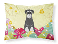 Easter Eggs Standard Schnauzer Salt and Pepper Standard Pillowcase Lightweight Super Soft Easy Care Decorative Artwork Pillowcase, Standard