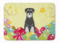 Easter Eggs Standard Schnauzer Salt and Pepper Memory Foam Kitchen Mat Machine Washable Anti-Fatigue Cushion Comfort Bath or Kitchen Rug