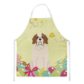 Easter Eggs Saint Bernard Apron Cooking Kitchen Server Baking Crafts Gardening for Adult Women Men, Unisex, Large, Multicolor