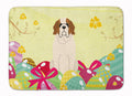 Easter Eggs Saint Bernard Memory Foam Kitchen Mat Machine Washable Anti-Fatigue Cushion Comfort Bath or Kitchen Rug