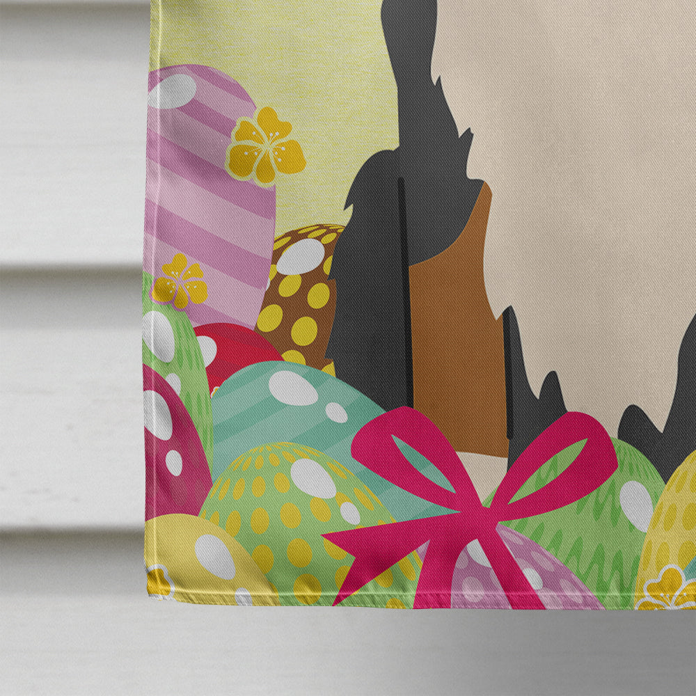 Easter Eggs Bernese Mountain Dog House Flag 28x40 Porch Sleeve Pole Decorative Outside Yard Banner Artwork Wall Hanging, Polyester