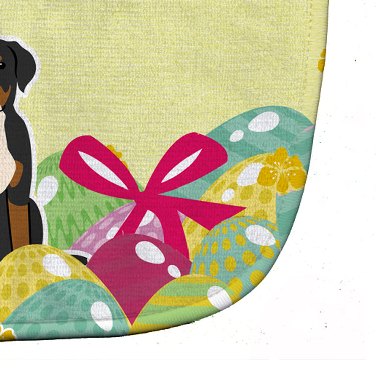 Easter Eggs Greater Swiss Mountain Dog Baby Bib Easy-Clean Baby Bib Baby Feeding Accessory Baby Mealtime Essential, 10 x 13, Multicolor