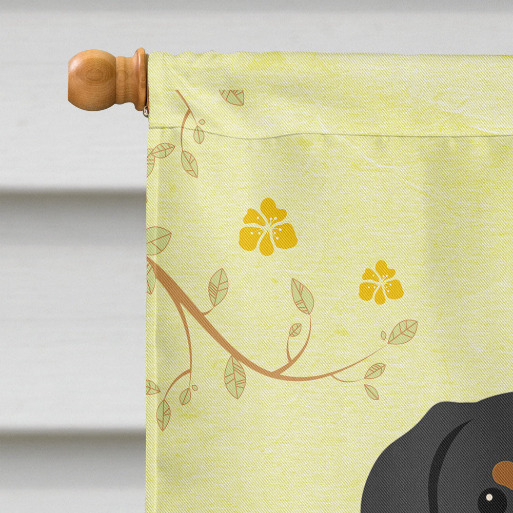Easter Eggs Greater Swiss Mountain Dog House Flag 28x40 Porch Sleeve Pole Decorative Outside Yard Banner Artwork Wall Hanging, Polyester