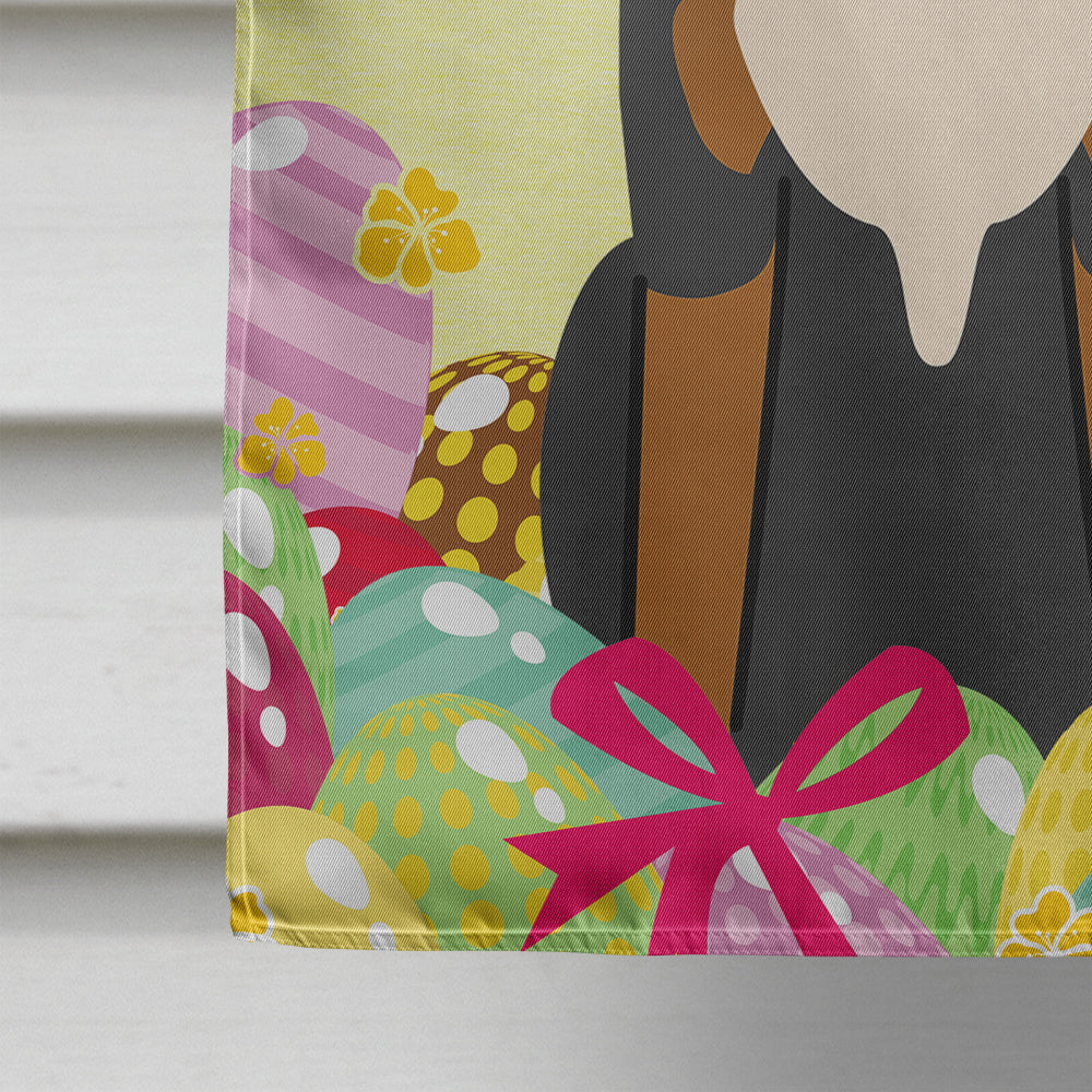 Easter Eggs Greater Swiss Mountain Dog House Flag 28x40 Porch Sleeve Pole Decorative Outside Yard Banner Artwork Wall Hanging, Polyester