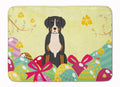 Easter Eggs Greater Swiss Mountain Dog Memory Foam Kitchen Mat Machine Washable Anti-Fatigue Cushion Comfort Bath or Kitchen Rug