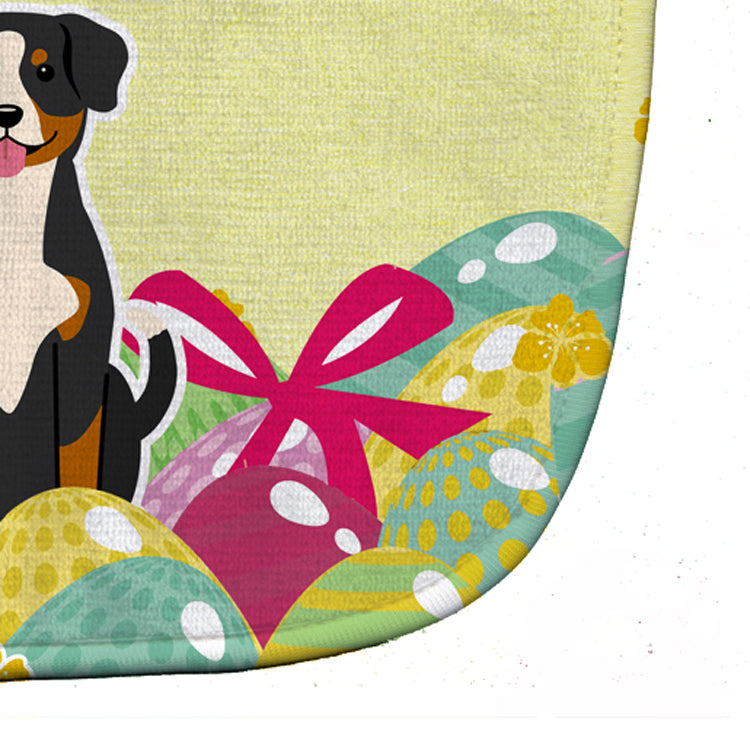 Easter Eggs Entlebucher Baby Bib Easy-Clean Baby Bib Baby Feeding Accessory Baby Mealtime Essential, 10 x 13, Multicolor