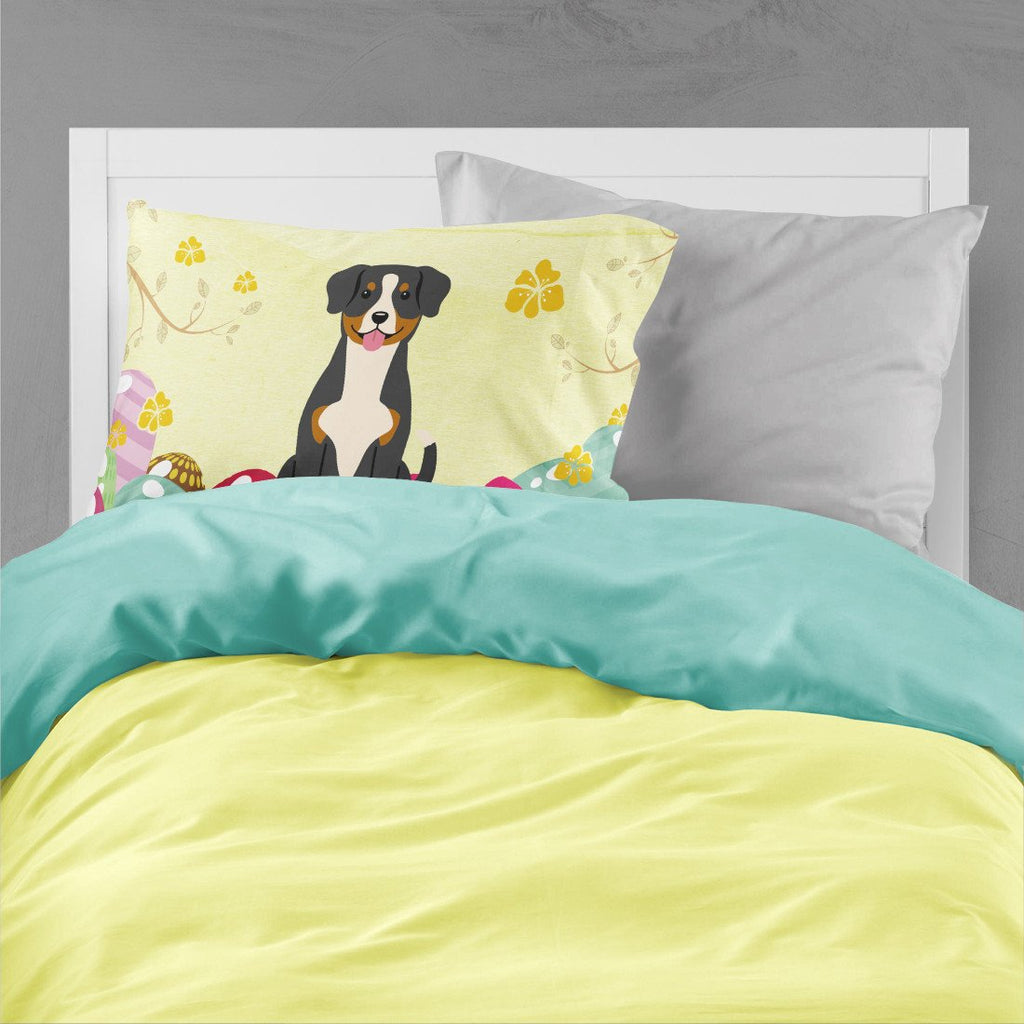 Easter Eggs Entlebucher Standard Pillowcase Lightweight Super Soft Easy Care Decorative Artwork Pillowcase, Standard