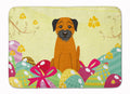 Easter Eggs Border Terrier Memory Foam Kitchen Mat Machine Washable Anti-Fatigue Cushion Comfort Bath or Kitchen Rug