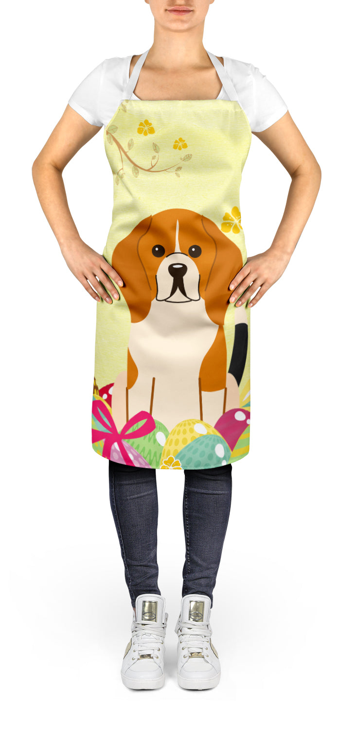 Easter Eggs Beagle Tricolor Apron Cooking Kitchen Server Baking Crafts Gardening for Adult Women Men, Unisex, Large, Multicolor