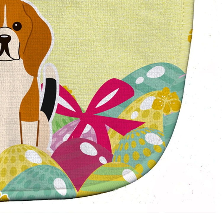 Easter Eggs Beagle Tricolor Baby Bib Easy-Clean Baby Bib Baby Feeding Accessory Baby Mealtime Essential, 10 x 13, Multicolor