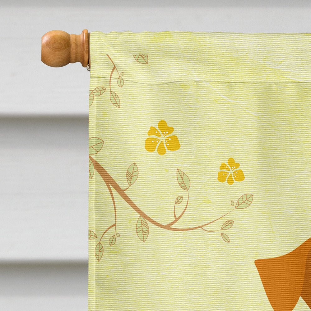 Easter Eggs Airedale House Flag 28x40 Porch Sleeve Pole Decorative Outside Yard Banner Artwork Wall Hanging, Polyester