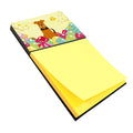 Easter Eggs Airedale Watercolor Sticky Note Holder Refillable Dispenser Desk Accessory 3x3 Pad Gift
