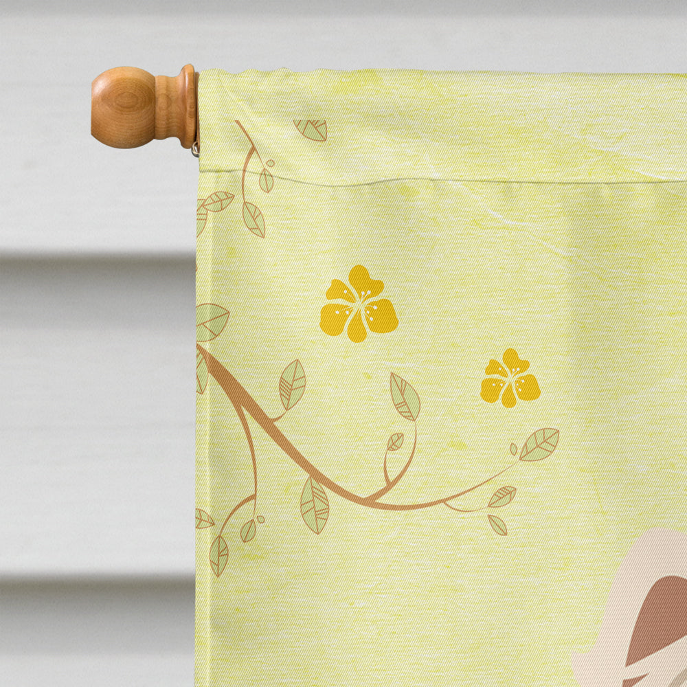 Easter Eggs Westie House Flag 28x40 Porch Sleeve Pole Decorative Outside Yard Banner Artwork Wall Hanging, Polyester