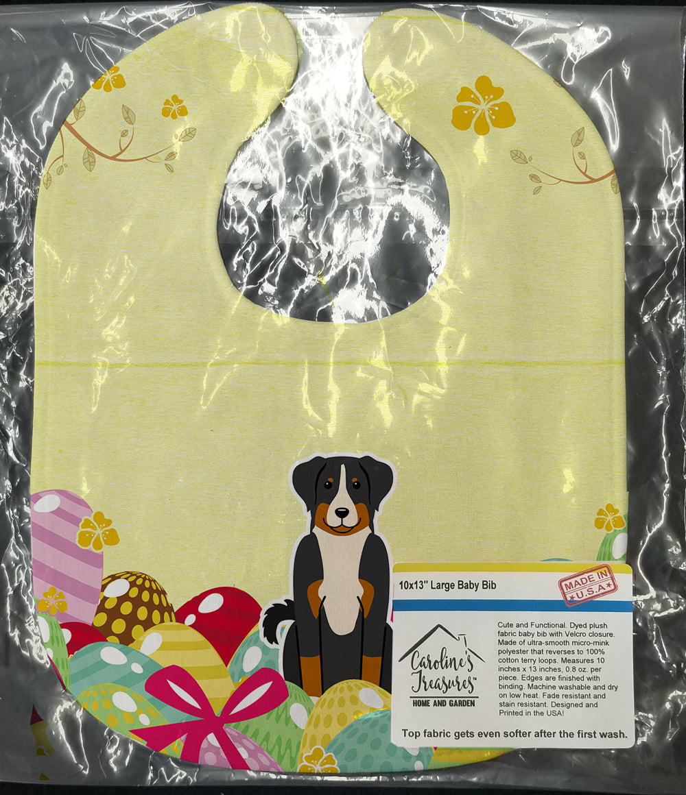 Easter Eggs Appenzeller Sennenhund Baby Bib Easy-Clean Baby Bib Baby Feeding Accessory Baby Mealtime Essential, 10 x 13, Multicolor