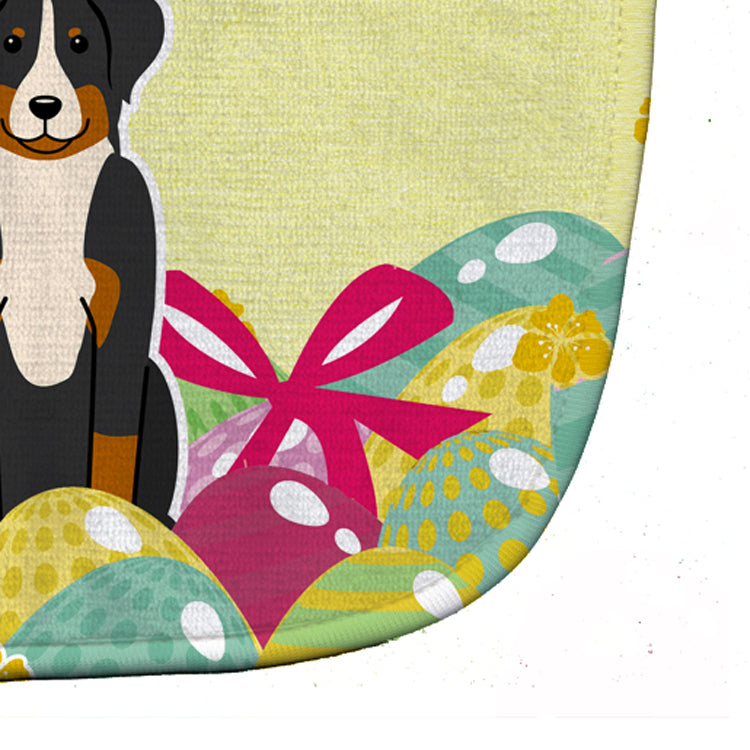 Easter Eggs Appenzeller Sennenhund Baby Bib Easy-Clean Baby Bib Baby Feeding Accessory Baby Mealtime Essential, 10 x 13, Multicolor