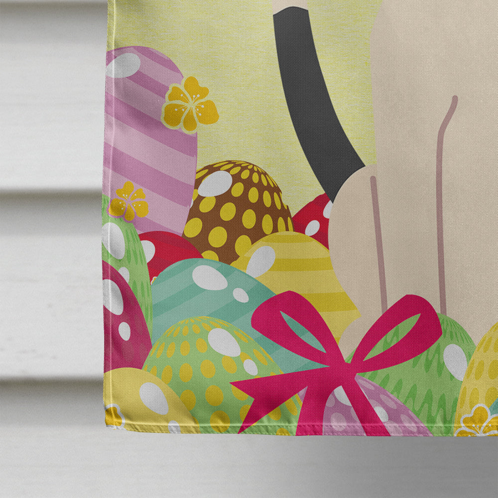 Easter Eggs Swiss Hound House Flag 28x40 Porch Sleeve Pole Decorative Outside Yard Banner Artwork Wall Hanging, Polyester